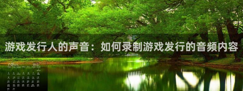 pp电子环境科技有限公司：游戏发行人的声音：如何录制游戏发行的音频内容